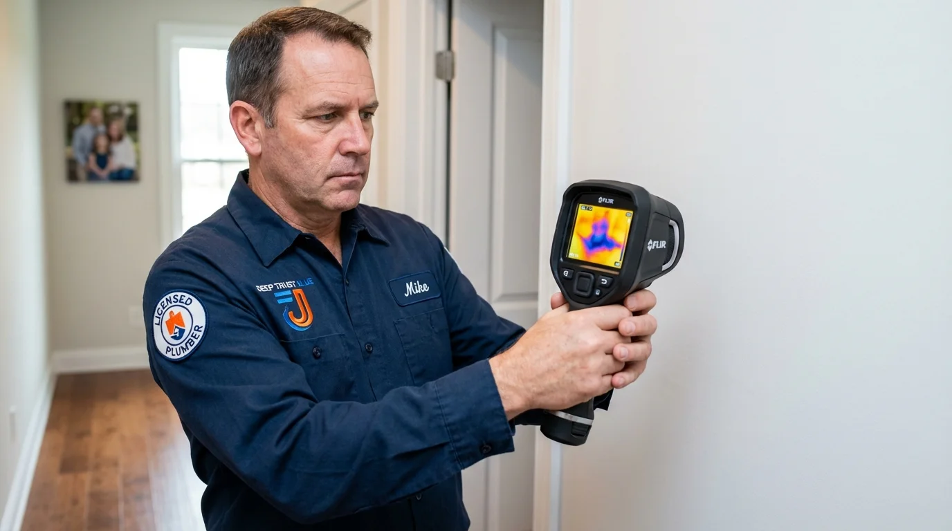 Thermal imaging leak detection by Johns Plumbing LLC in Pella